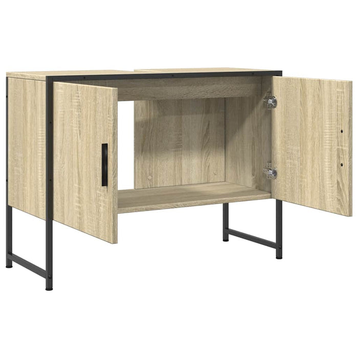 Dulap chiuveta de baie, stejar sonoma, 80x33x60cm lemn compozit - WALTI WALTI