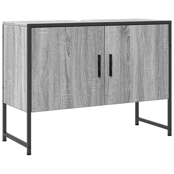 Dulap chiuveta de baie, gri sonoma, 80x33x60 cm, lemn compozit - WALTI WALTI