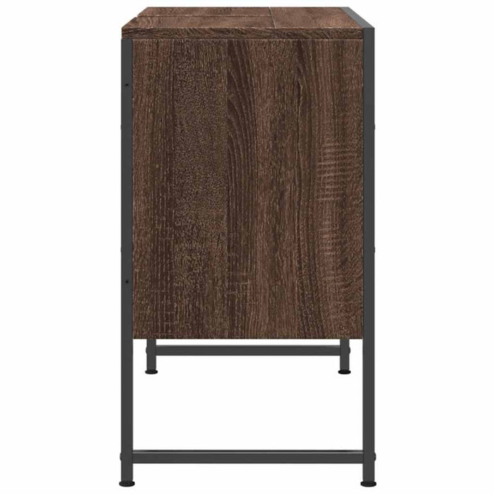 Dulap chiuveta de baie, stejar maro, 80x33x60 cm, lemn compozit - WALTI WALTI