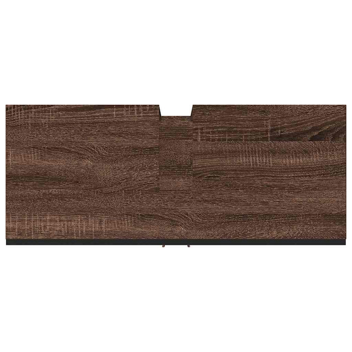 Dulap chiuveta de baie, stejar maro, 80x33x60 cm, lemn compozit - WALTI WALTI