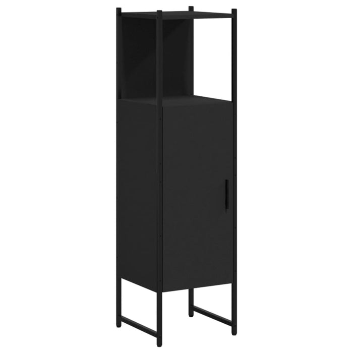 Dulap de baie, negru, 33x33x120,5 cm, lemn prelucrat WALTI