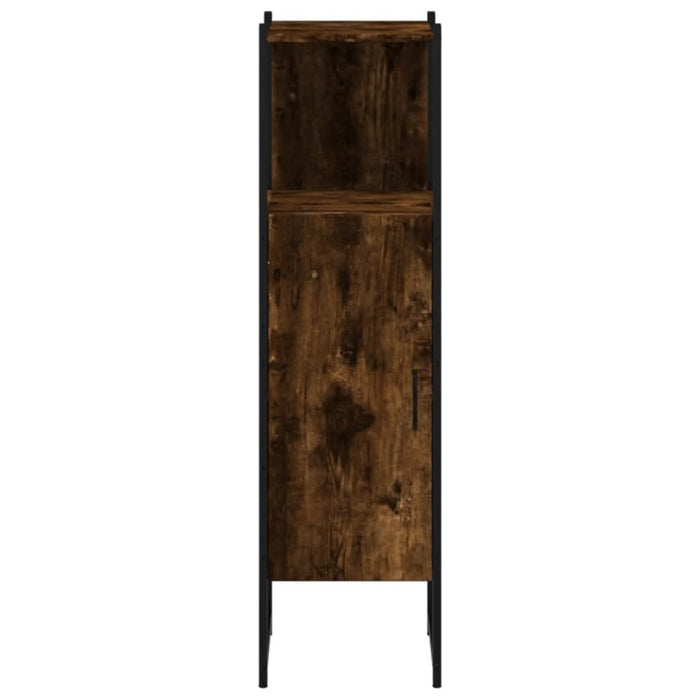 Dulap de baie, stejar afumat, 33x33x120,5 cm, lemn prelucrat - WALTI WALTI