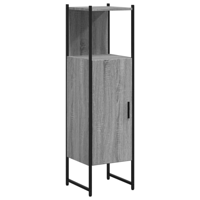 Dulap de baie, gri sonoma, 33x33x120,5 cm, lemn prelucrat - WALTI WALTI