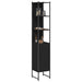 Dulap de baie, negru, 33x33x185,5 cm, lemn prelucrat - WALTI WALTI