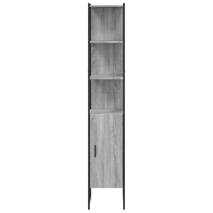 Dulap de baie, gri sonoma, 33x33x185,5 cm, lemn prelucrat - WALTI WALTI