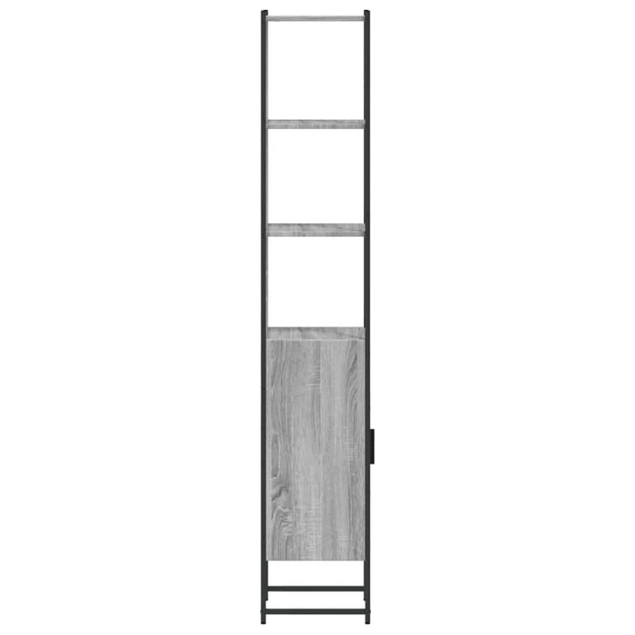 Dulap de baie, gri sonoma, 33x33x185,5 cm, lemn prelucrat - WALTI WALTI
