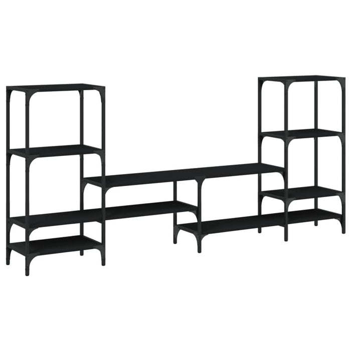Dulap TV, stejar fumuriu, 206,5x28,5x95 cm, lemn prelucrat - WALTI WALTI