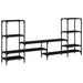 Dulap TV, stejar fumuriu, 206,5x28,5x95 cm, lemn prelucrat - WALTI WALTI