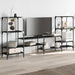 Dulap TV, stejar fumuriu, 206,5x28,5x95 cm, lemn prelucrat - WALTI WALTI