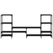 Dulap TV, stejar fumuriu, 206,5x28,5x95 cm, lemn prelucrat - WALTI WALTI