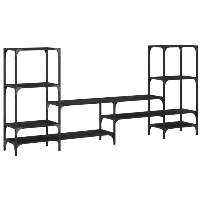 Dulap TV, stejar fumuriu, 206,5x28,5x95 cm, lemn prelucrat - WALTI WALTI
