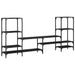 Dulap TV, stejar fumuriu, 206,5x28,5x95 cm, lemn prelucrat - WALTI WALTI