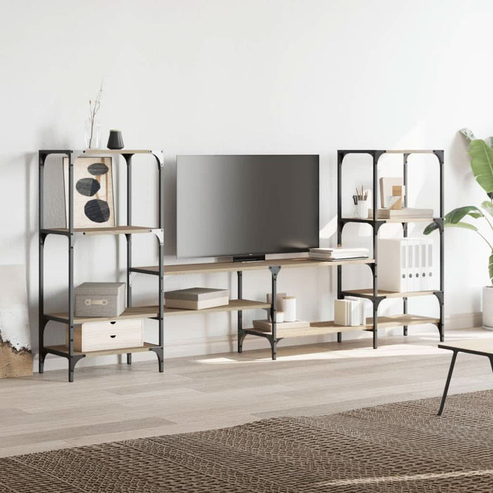 Comodă TV, stejar sonoma, 206,5x28,5x95 cm, lemn compozit - WALTI WALTI