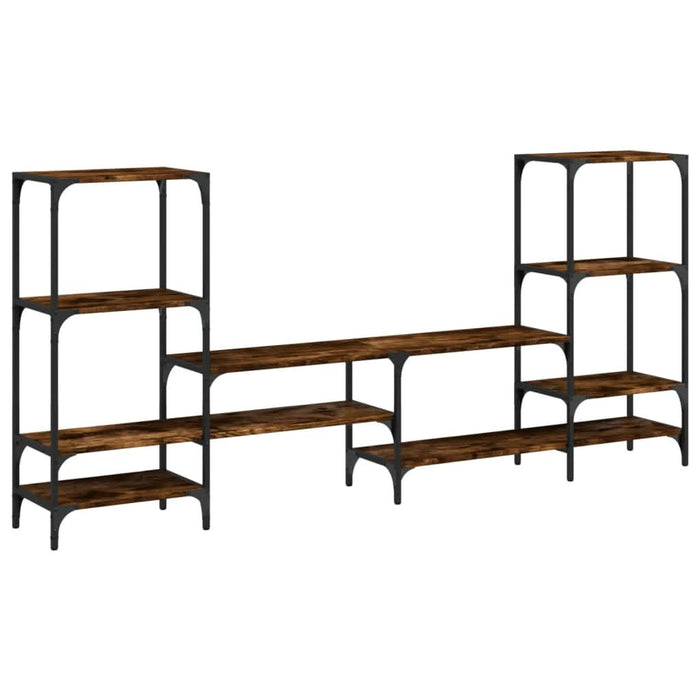 Dulap TV, stejar fumuriu, 206,5x28,5x95 cm, lemn prelucrat - WALTI WALTI