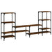 Dulap TV, stejar fumuriu, 206,5x28,5x95 cm, lemn prelucrat - WALTI WALTI