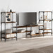 Dulap TV, stejar fumuriu, 206,5x28,5x95 cm, lemn prelucrat - WALTI WALTI