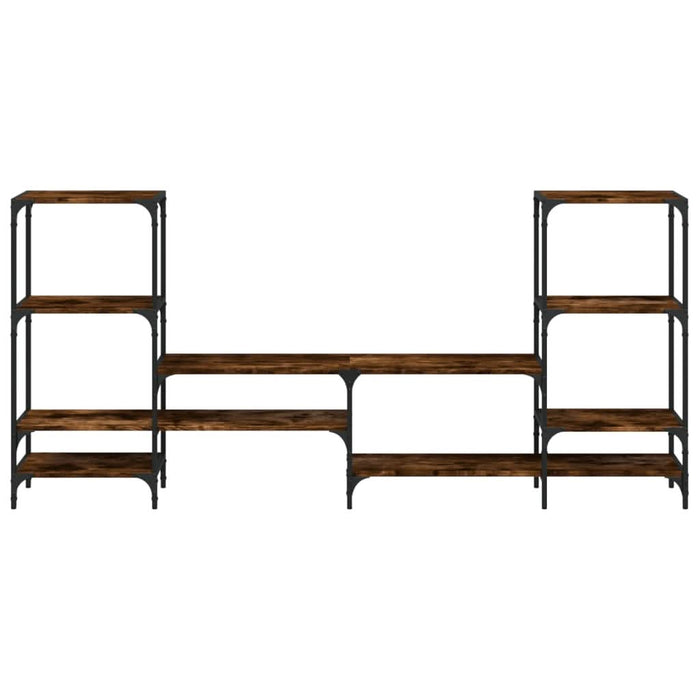 Dulap TV, stejar fumuriu, 206,5x28,5x95 cm, lemn prelucrat - WALTI WALTI