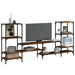 Dulap TV, stejar fumuriu, 206,5x28,5x95 cm, lemn prelucrat - WALTI WALTI