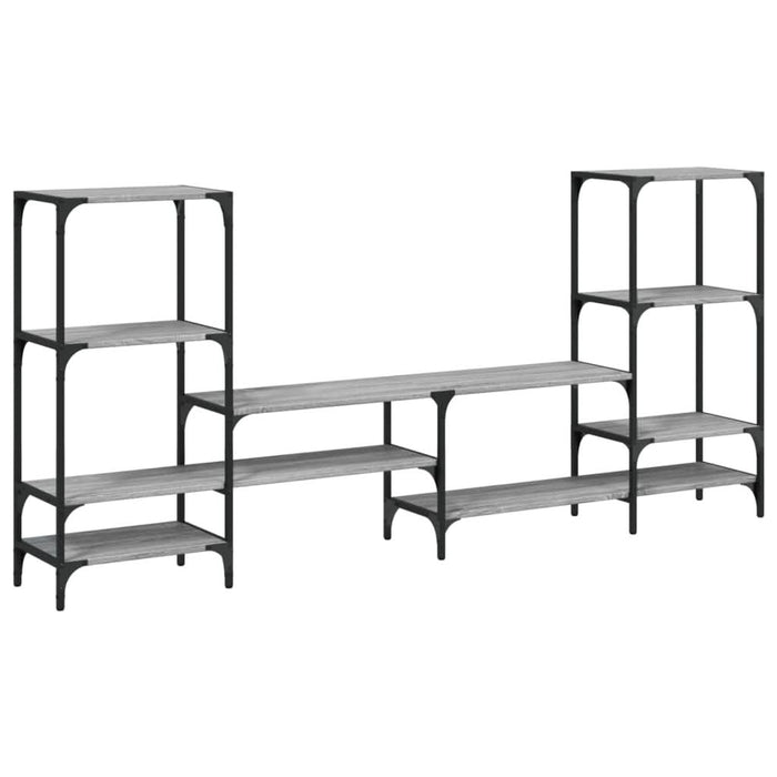 Comodă TV, gri sonoma, 206,5x28,5x95 cm, lemn compozit - WALTI WALTI