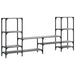Comodă TV, gri sonoma, 206,5x28,5x95 cm, lemn compozit - WALTI WALTI