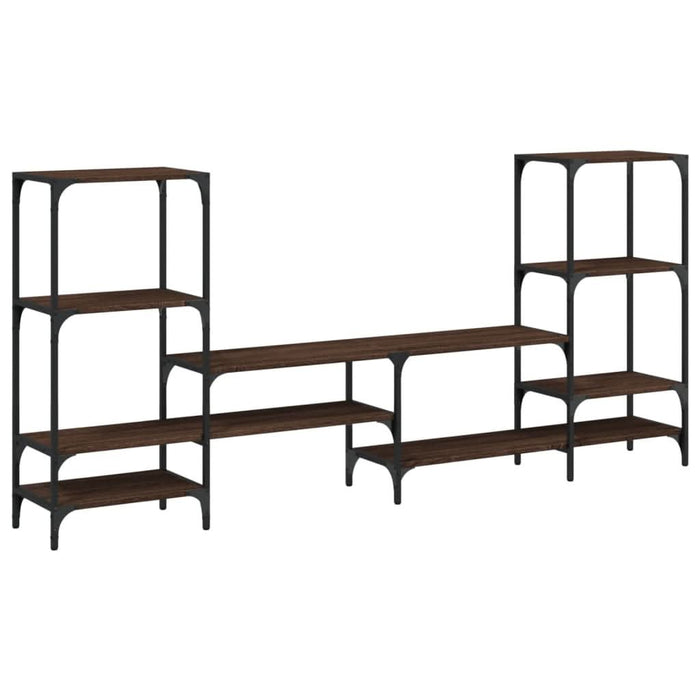 Dulap TV, stejar maro, 206,5x28,5x95 cm, lemn prelucrat - WALTI WALTI