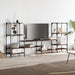 Dulap TV, stejar maro, 206,5x28,5x95 cm, lemn prelucrat - WALTI WALTI