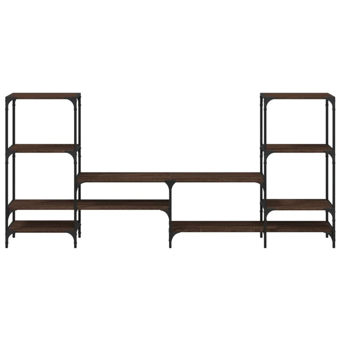 Dulap TV, stejar maro, 206,5x28,5x95 cm, lemn prelucrat - WALTI WALTI