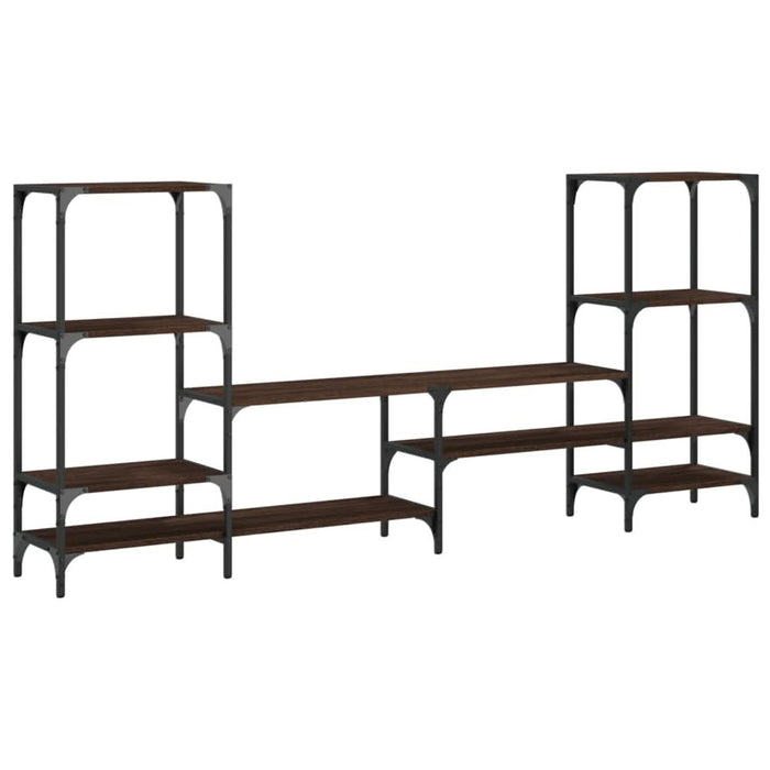 Dulap TV, stejar maro, 206,5x28,5x95 cm, lemn prelucrat - WALTI WALTI