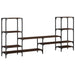 Dulap TV, stejar maro, 206,5x28,5x95 cm, lemn prelucrat - WALTI WALTI