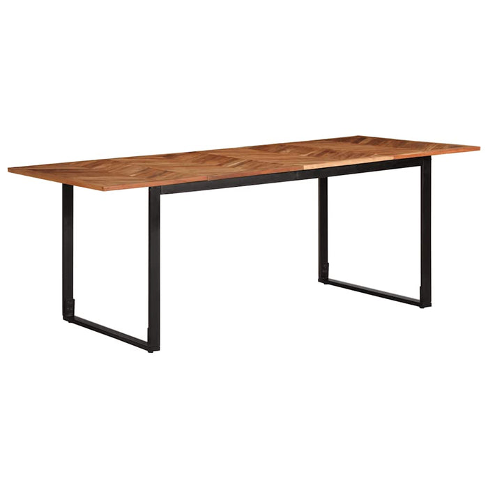 Masa de sufragerie 200x100x75 cm din lemn masiv de salcam WALTI