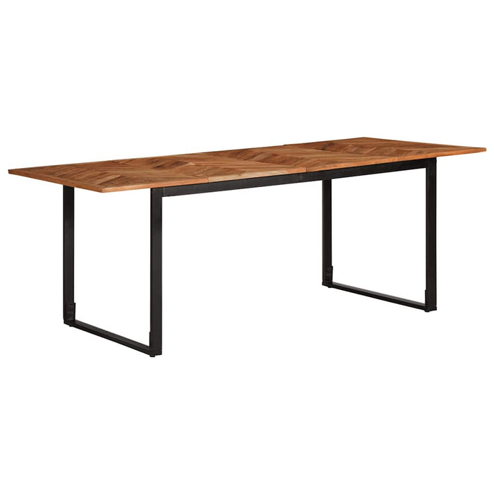 Masa de sufragerie 200x100x75 cm din lemn masiv de salcam WALTI