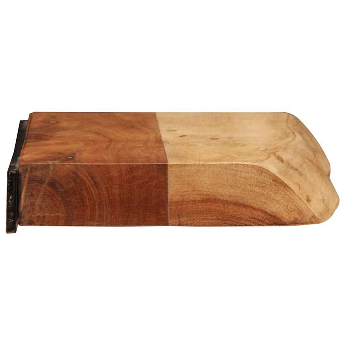 Rafturi de perete 2 buc 40x20x3,5 cm Lemn masiv de salcâm - WALTI WALTI