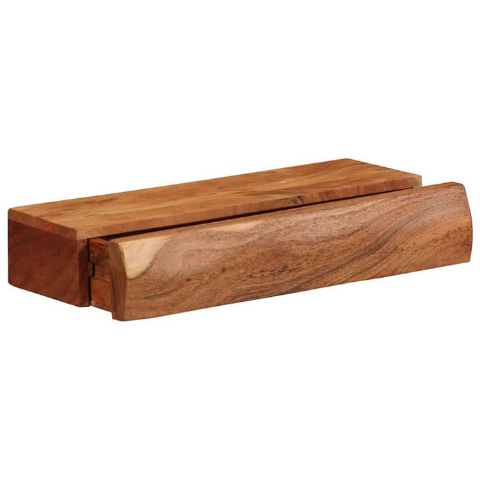 Rafturi de perete 2 buc 40x17x8 cm din lemn masiv de salcâm WALTI
