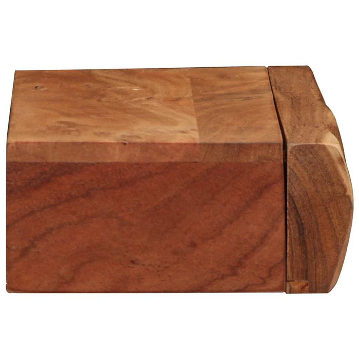 Rafturi de perete 2 buc 40x17x8 cm din lemn masiv de salcâm WALTI