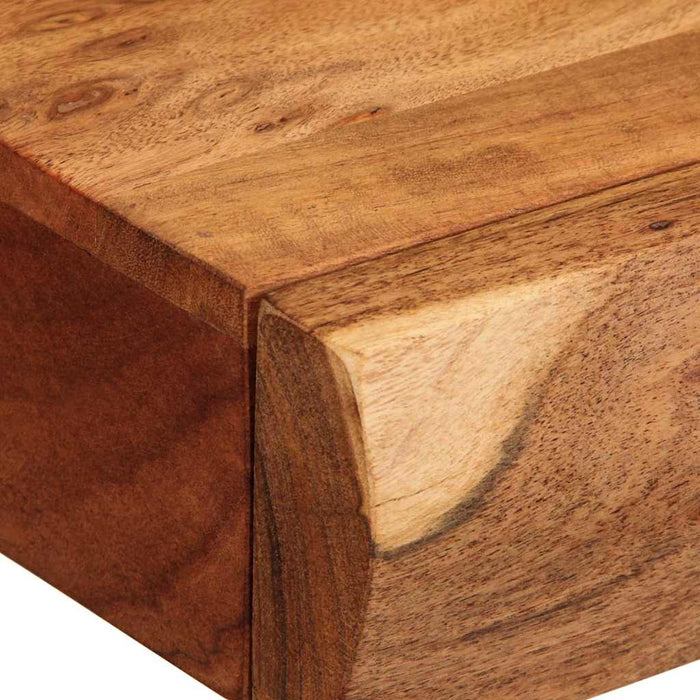 Rafturi de perete 2 buc 40x17x8 cm din lemn masiv de salcâm WALTI