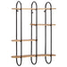Raft de perete 90x20x116,5 cm, lemn masiv brut de mango - WALTI WALTI
