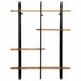 Raft de perete 90x20x116,5 cm, lemn masiv brut de mango - WALTI WALTI