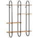 Raft de perete 90x20x116,5 cm, lemn masiv brut de mango - WALTI WALTI