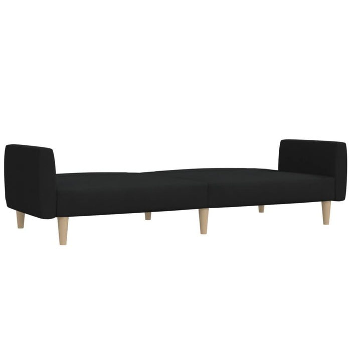 Canapea extensibilă cu 2 locuri, negru, material textil - WALTI WALTI