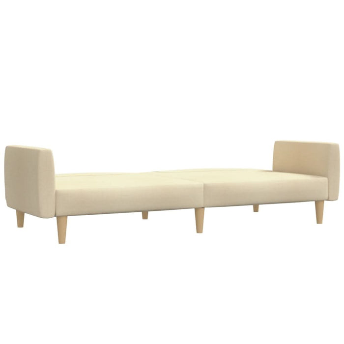 Canapea extensibilă cu 2 locuri, crem, material textil - WALTI WALTI