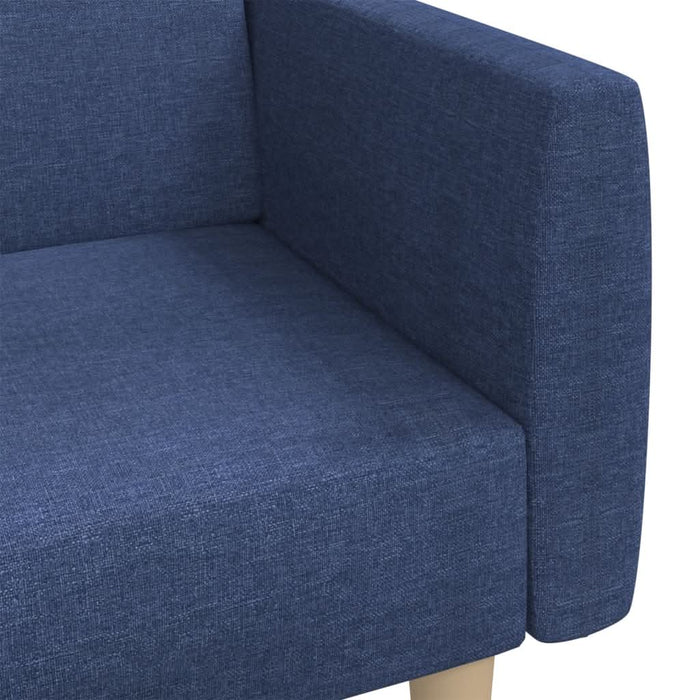 Canapea extensibilă cu 2 locuri, albastru, material textil - WALTI WALTI