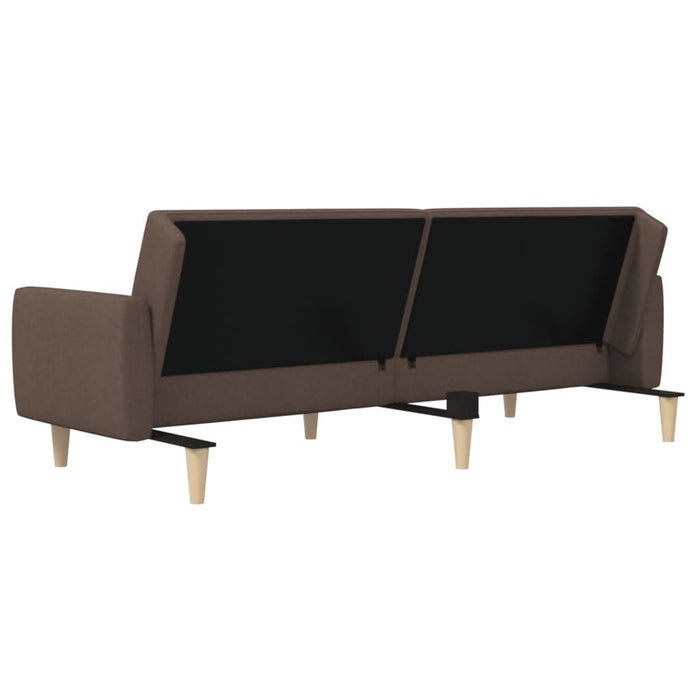Canapea extensibilă cu 2 locuri, gri taupe, material textil - WALTI WALTI