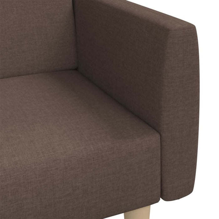 Canapea extensibilă cu 2 locuri, gri taupe, material textil - WALTI WALTI