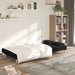 Canapea extensibilă cu 2 locuri, 2 perne, negru, textil - WALTI WALTI