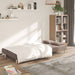 Canapea extensibilă cu 2 locuri, 2 perne, gri taupe, textil - WALTI WALTI