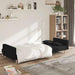 Canapea extensibilă cu 2 locuri, 2 perne, negru, textil - WALTI WALTI