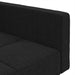 Canapea extensibilă cu 2 locuri, 2 perne, negru, textil - WALTI WALTI