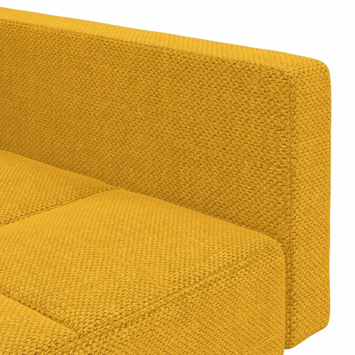 Canapea extensibilă cu 2 locuri, 2 perne, galben, textil - WALTI WALTI