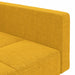 Canapea extensibilă cu 2 locuri, 2 perne, galben, textil - WALTI WALTI