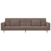 Canapea extensibilă cu 2 locuri, 2 perne, gri taupe, textil - WALTI WALTI